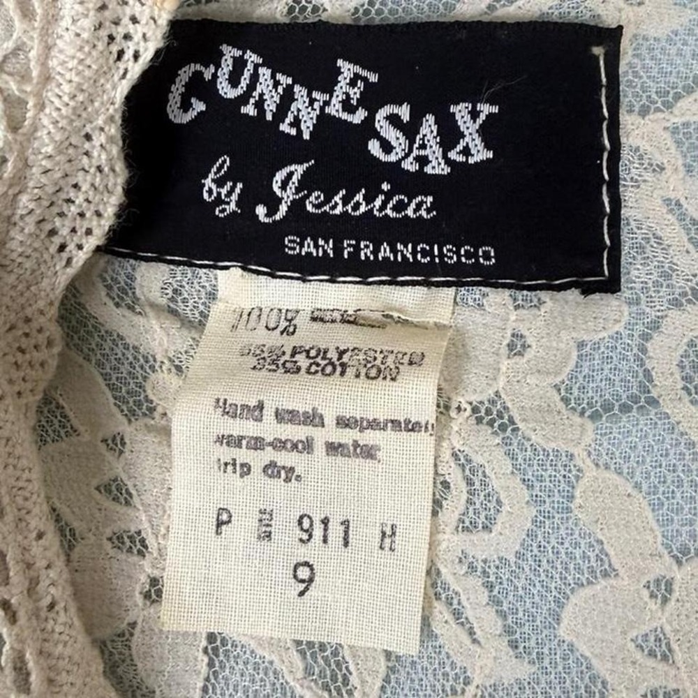 1970s Gunne Sax Prairie lace up Dress - Picture 2 of 8